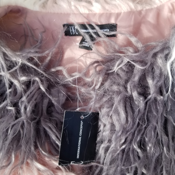 International Concepts faux fur vest Size Medium/Large - Picture 3 of 8